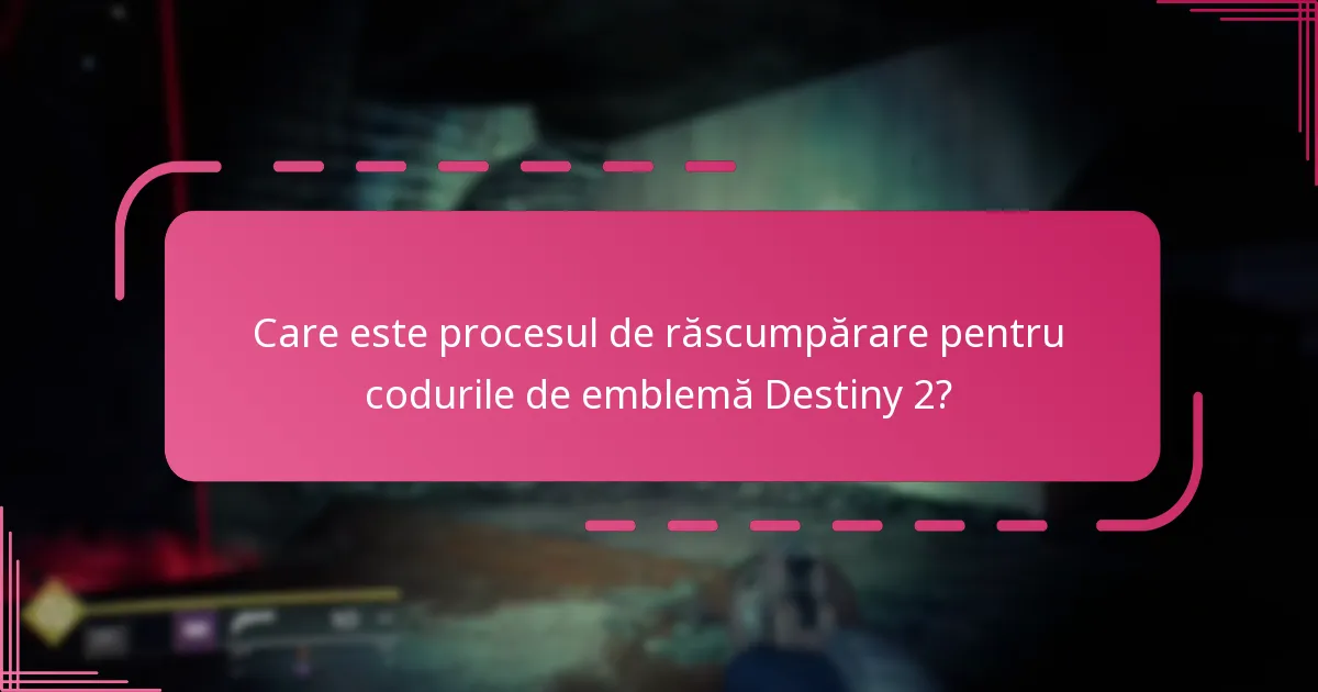 Ce designuri exclusive sunt disponibile pentru codurile de emblemă Destiny 2?